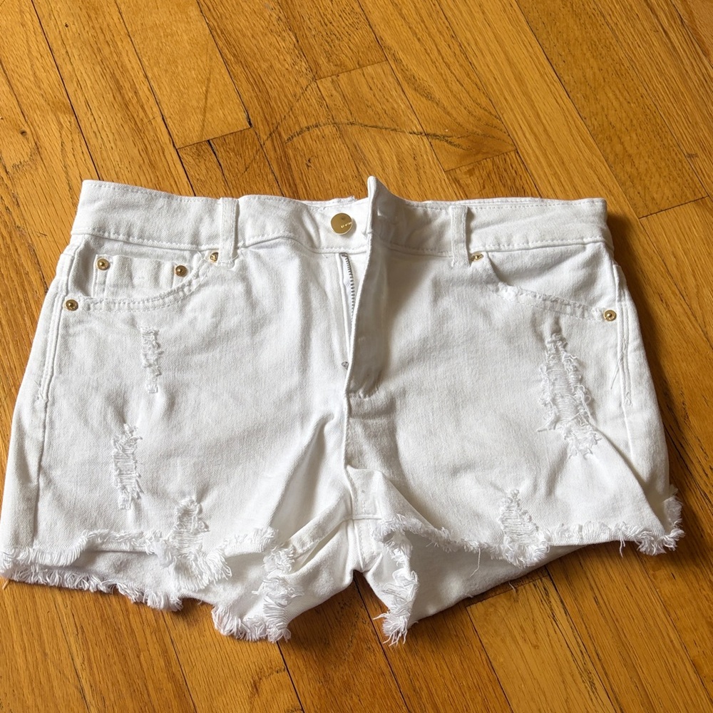 Tractr White Denim Cutoff Shorts Size 16